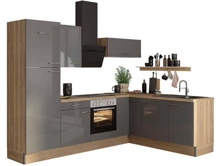 OPTIFIT Küche Klara, 270 x 200 cm breit, grau, mit E-Geräten OPTIFIT Küche Klara, 270 x 200 cm breit, grau, mit E-Geräten von OPTIFIT