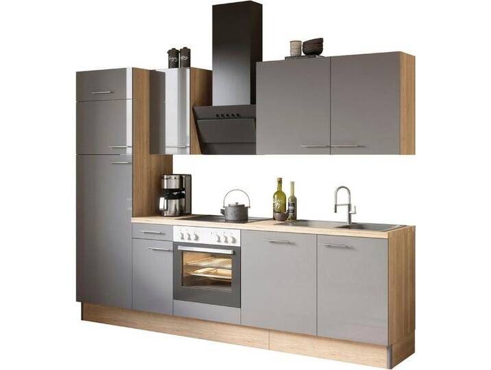 OPTIFIT Küche Klara, Breite 270 cm, grau, ohne E-Geräte von OPTIFIT