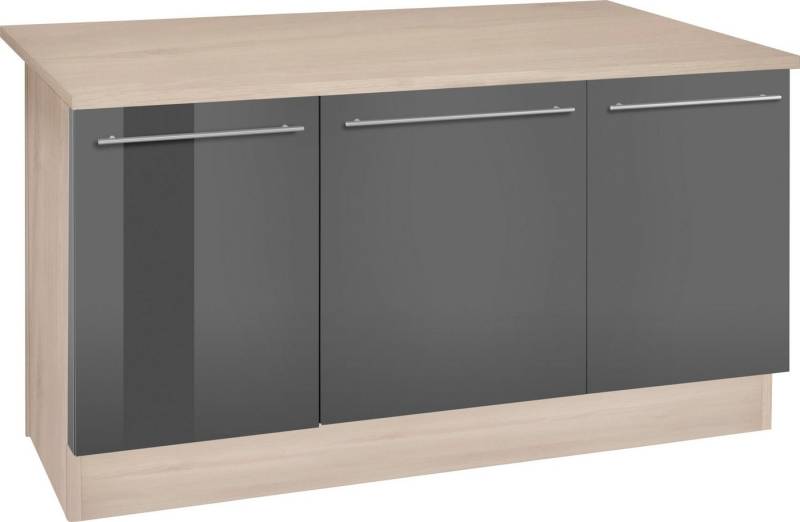 OPTIFIT Kücheninsel Bern, mit durchgehender Arbeitsplatte als Theke, Breite 160 cm von OPTIFIT