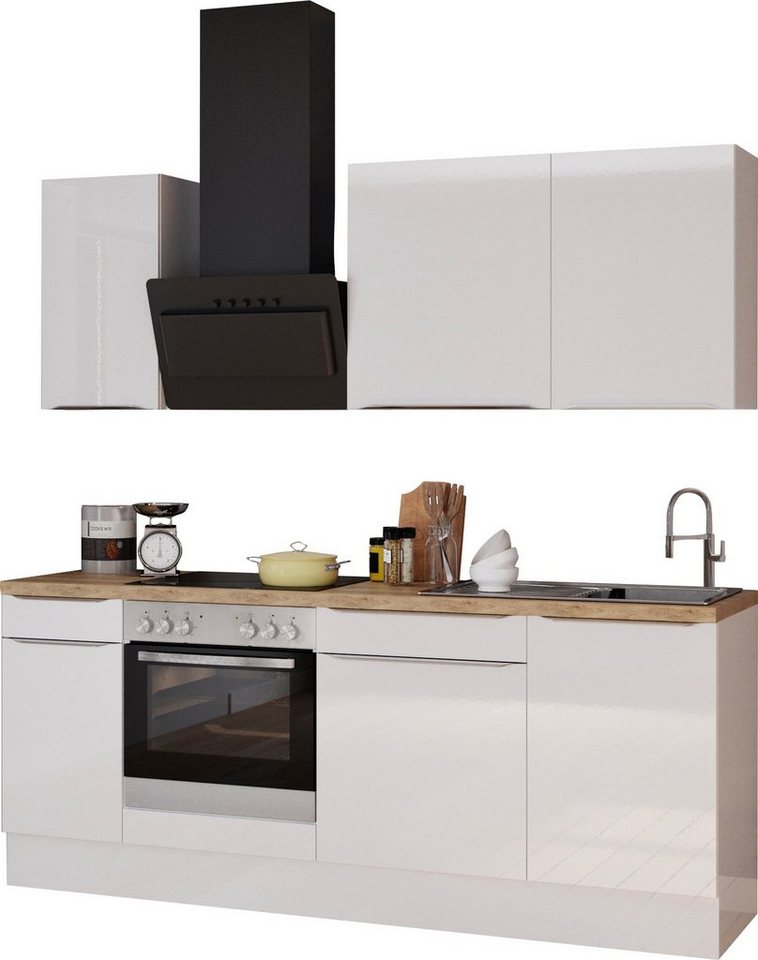 OPTIFIT Küchenzeile Aken, mit E-Geräten, Breite 210 cm von OPTIFIT