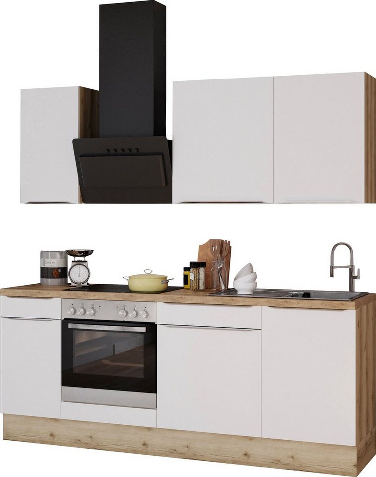 OPTIFIT Küchenzeile Aken, ohne E-Geräte, Breite 210 cm von OPTIFIT
