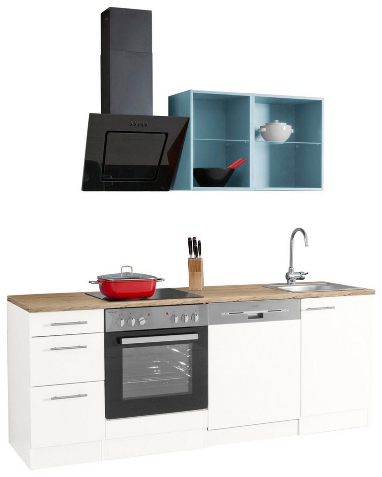 OPTIFIT Küchenzeile Mini, mit E-Geräten, Breite 210 cm von OPTIFIT