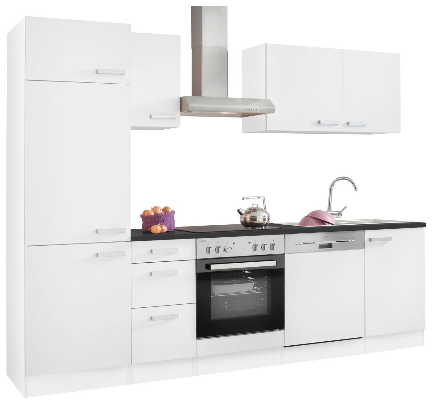 OPTIFIT Küchenzeile Odense, (Set), mit E-Geräten, Breite 270 cm, mit 28 mm starker Arbeitsplatte OPTIFIT Küchenzeile Odense, (Set), mit E-Geräten, Breite 270 cm, mit 28 mm starker Arbeitsplatte von OPTIFIT