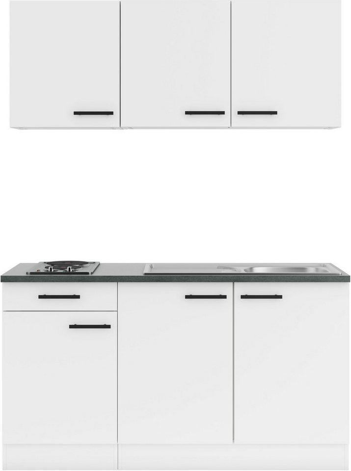 OPTIFIT Küchenzeile Palma, Breite 150 cm, wahlweise mit Unterbaukühlschrank oder Kochfeld von OPTIFIT