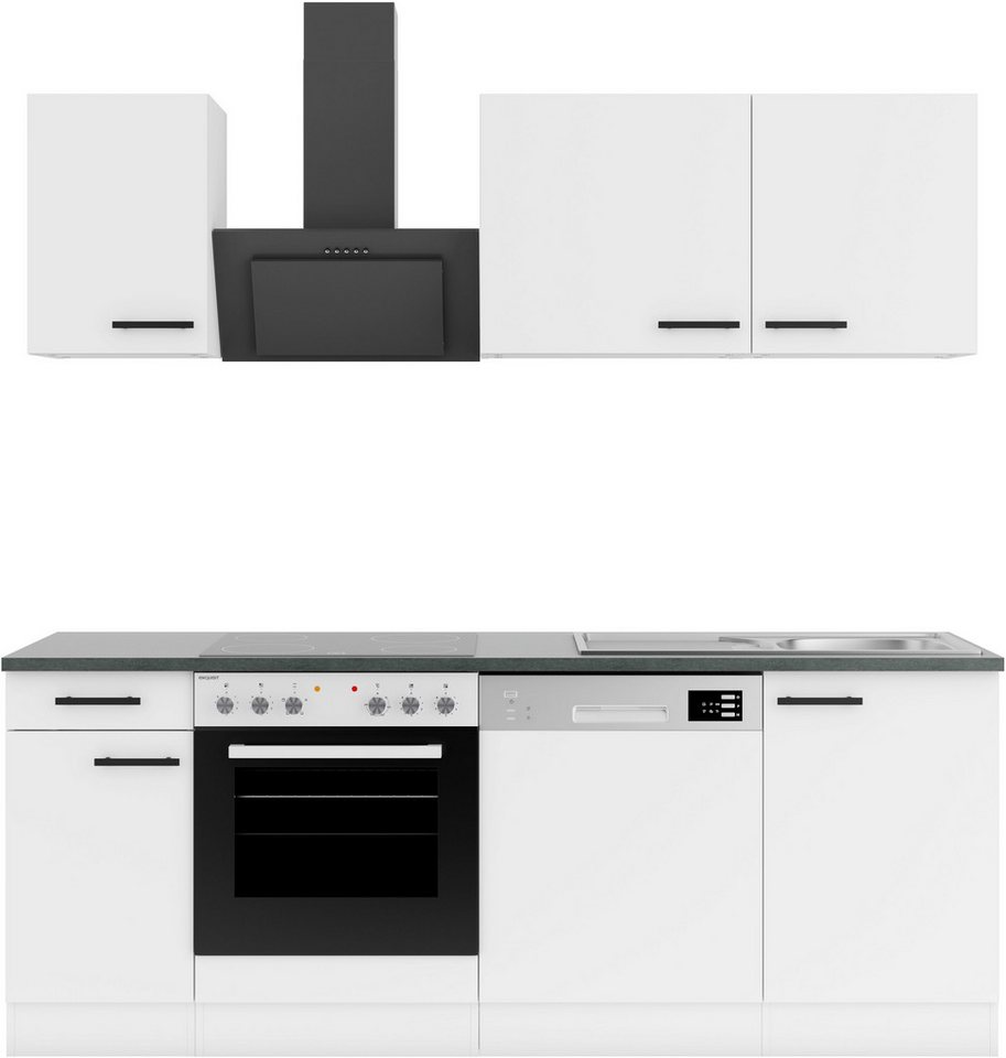 OPTIFIT Küchenzeile Palma, Breite 210 cm, wahlweise mit E-Geräten, seitenverkehrt stellbar von OPTIFIT