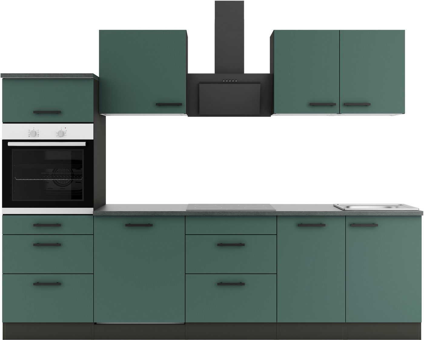 OPTIFIT Küchenzeile Palma, Breite 270 cm, wahlweise mit E-Geräten, seitenverkehrt stellbar OPTIFIT Küchenzeile Palma, Breite 270 cm, wahlweise mit E-Geräten, seitenverkehrt stellbar von OPTIFIT