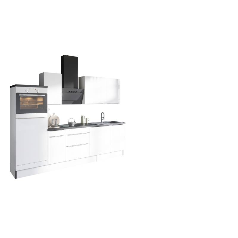 OPTIFIT Küchenzeile mit E-Geräten 'OPTIkoncept Arvid986' weiß 270 cm von OPTIFIT