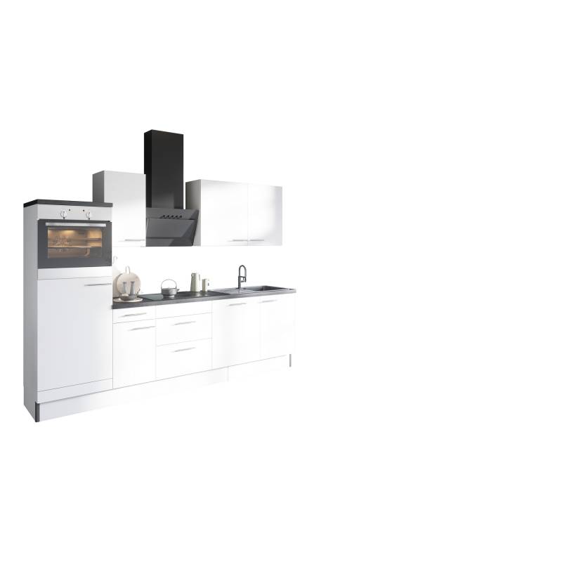 OPTIFIT Küchenzeile mit E-Geräten 'OPTIkoncept Bengt932' weiß 270 cm von OPTIFIT