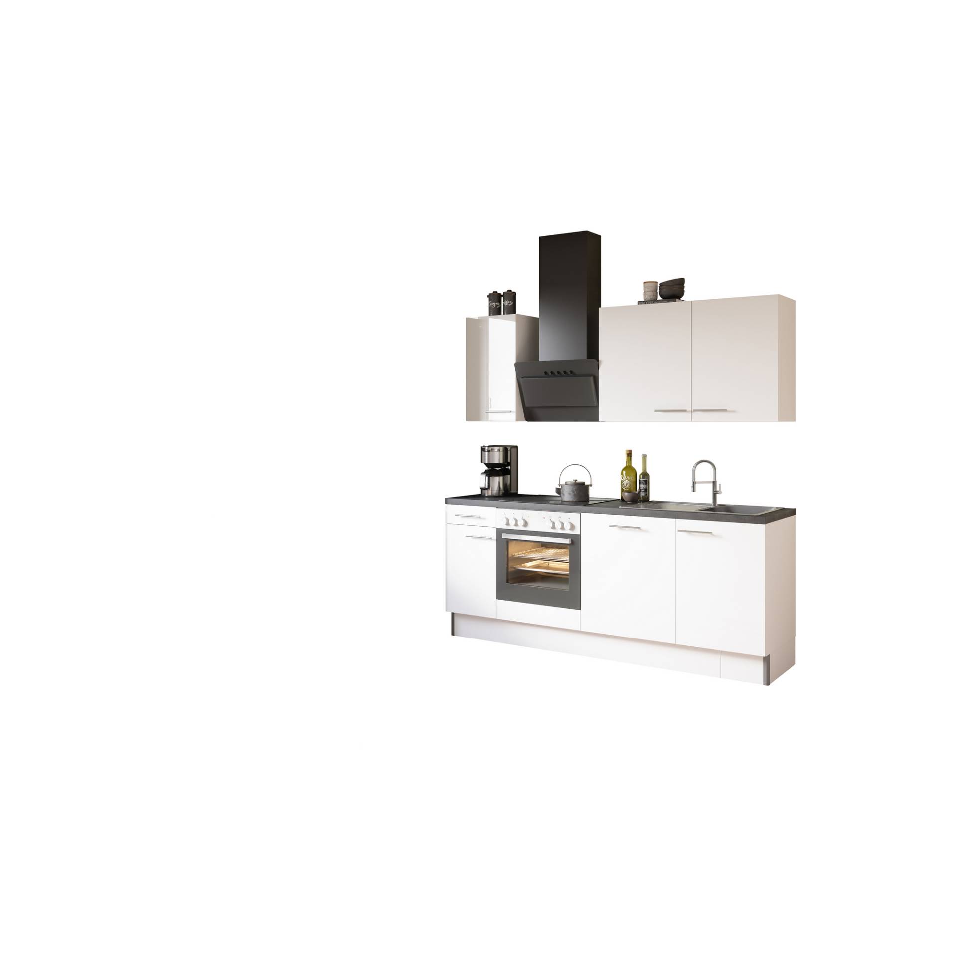 OPTIFIT Küchenzeile mit E-Geräten 'OPTIkoncept Rurik986' weiß 210 cm OPTIFIT Küchenzeile mit E-Geräten 'OPTIkoncept Rurik986' weiß 210 cm von OPTIFIT