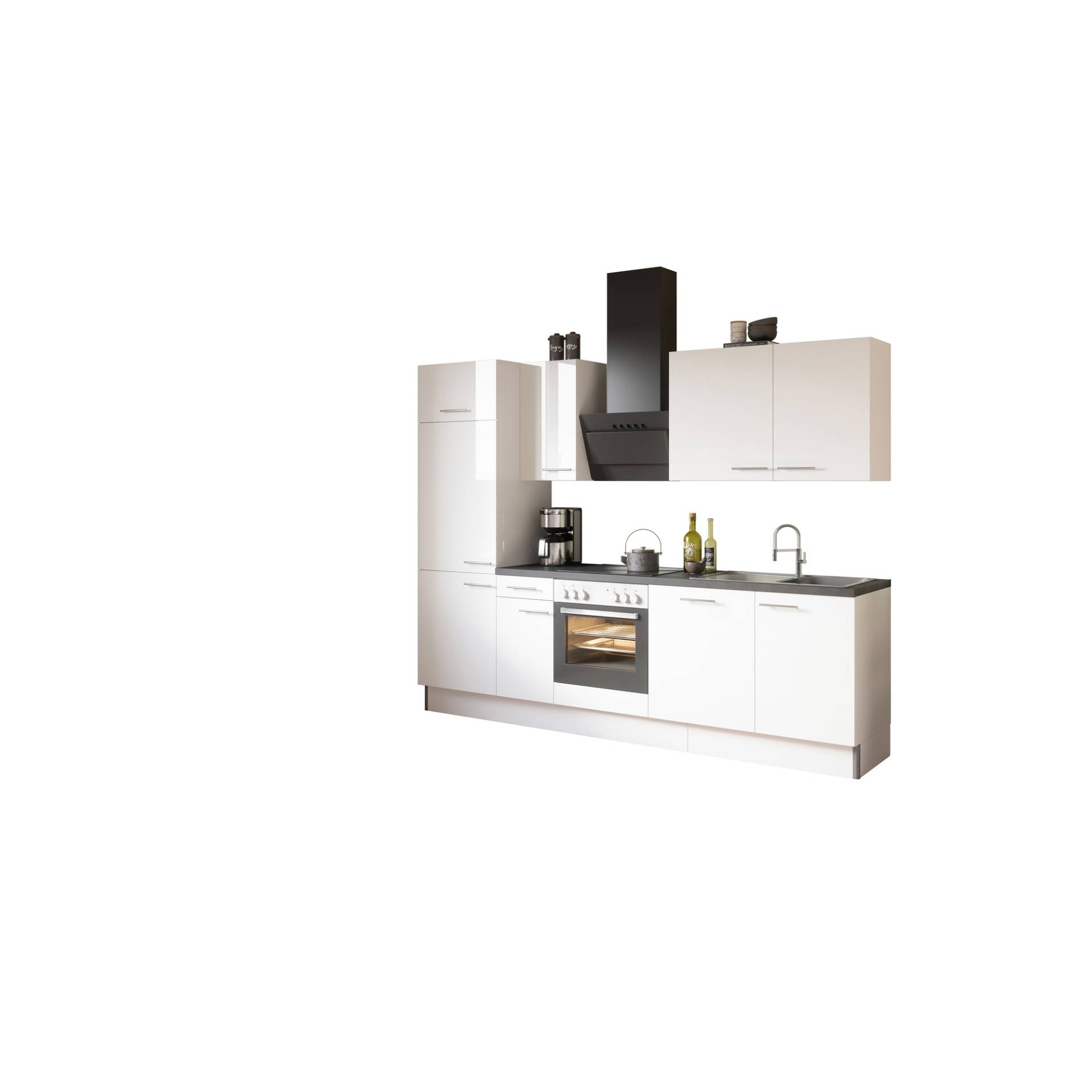 OPTIFIT Küchenzeile mit E-Geräten 'OPTIkoncept Rurik986' weiß 270 cm von OPTIFIT