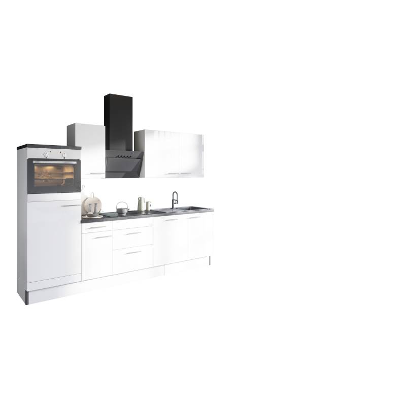 OPTIFIT Küchenzeile mit E-Geräten 'OPTIkoncept Rurik986' weiß 270 cm von OPTIFIT