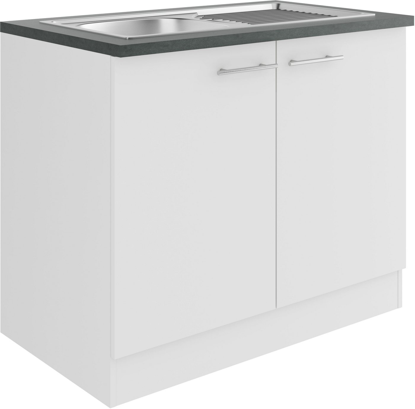 OPTIFIT Spülenschrank Bella Breite 100 cm, mit Edelstahl-Einbauspüle von OPTIFIT