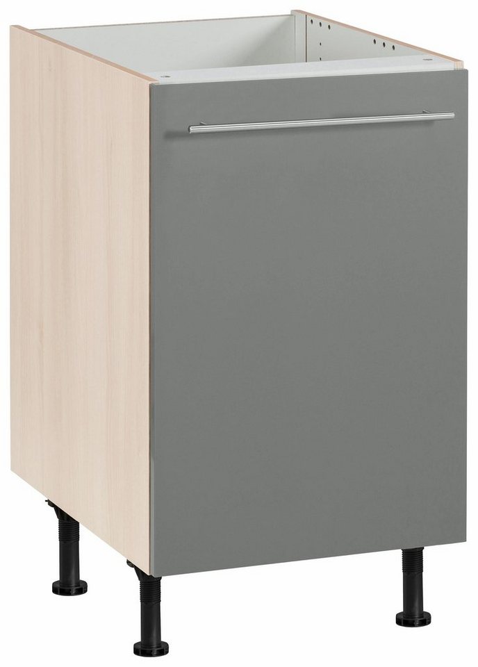 OPTIFIT Spülenschrank Bern 50 cm breit, mit 1 Tür, mit höhenverstellbaren Füßen, mit Metallgriff von OPTIFIT