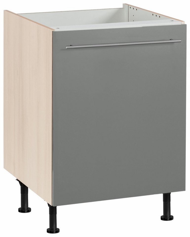 OPTIFIT Spülenschrank Bern 60 cm breit, mit 1 Tür, mit höhenverstellbaren Füßen, mit Metallgriff von OPTIFIT