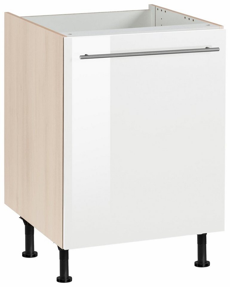 OPTIFIT Spülenschrank Bern 60 cm breit, mit 1 Tür, mit höhenverstellbaren Füßen, mit Metallgriff von OPTIFIT