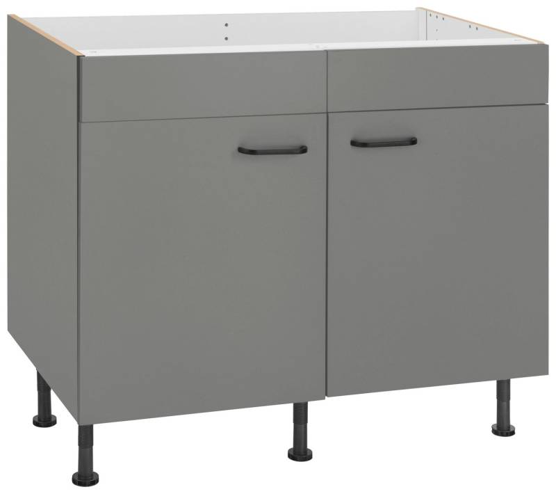 OPTIFIT Spülenschrank Elga mit Soft-Close-Funktion, höhenverstellbaren Füßen, Breite 100 cm von OPTIFIT