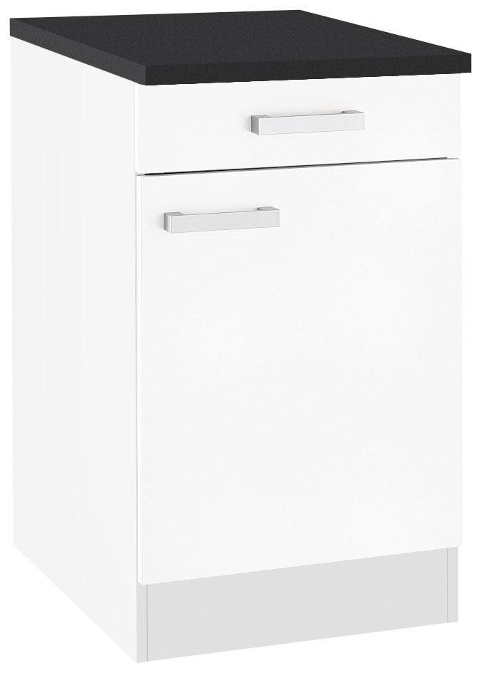 OPTIFIT Spülenschrank Odense 50 cm breit, mit Tür und Schubkasten, mit 28 mm starker Arbeitsplatte von OPTIFIT