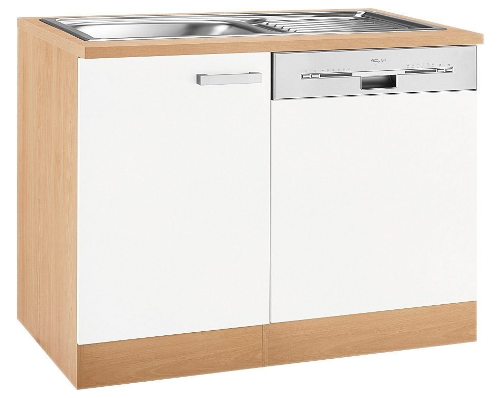 OPTIFIT Spülenschrank Odense Gesamtbreite 110 cm, mit Tür/Sockel für integrierbaren Geschirrspüler von OPTIFIT