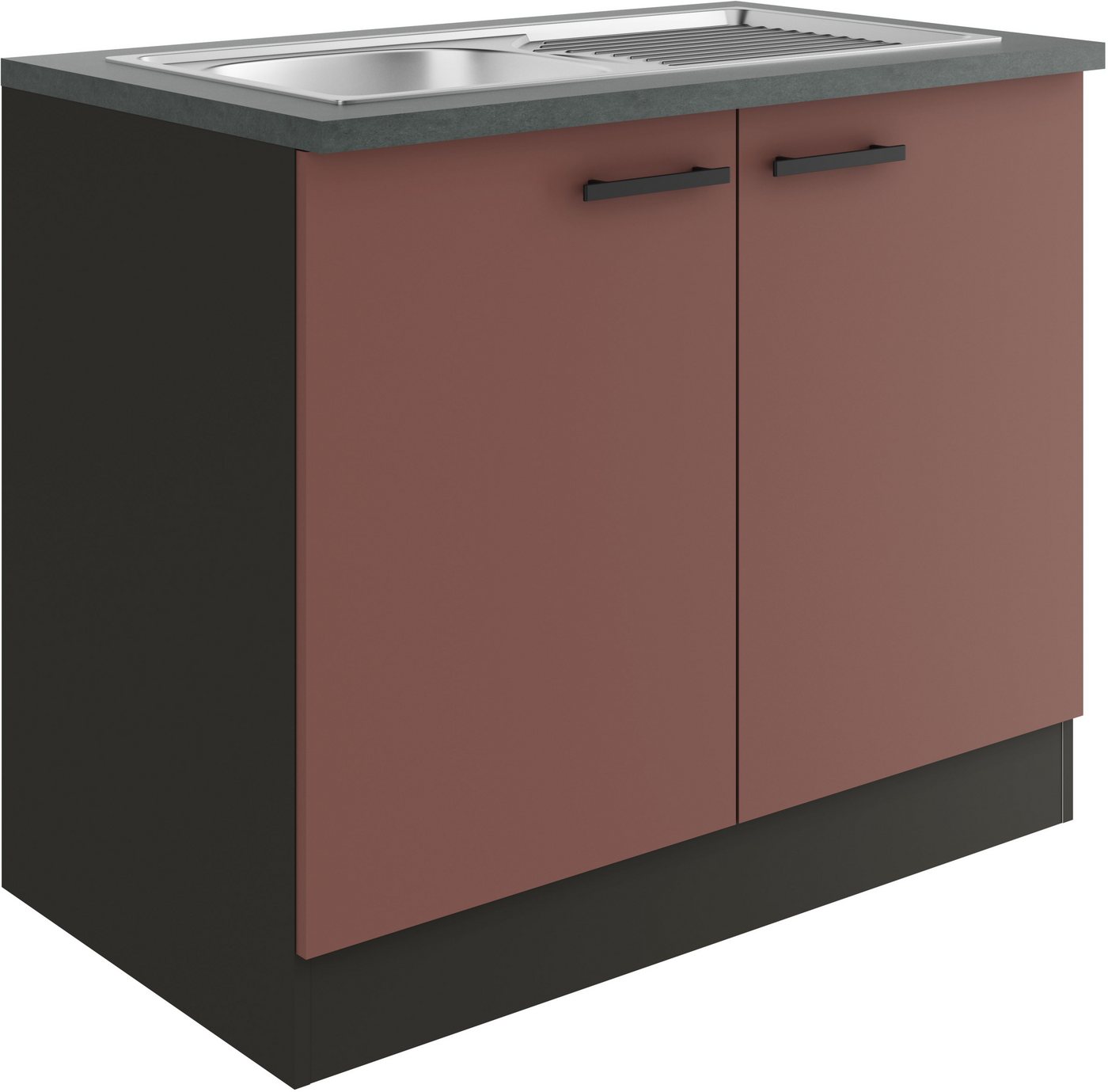 OPTIFIT Spülenschrank Palma Breite 100 cm, inklusive Einbauspüle von OPTIFIT