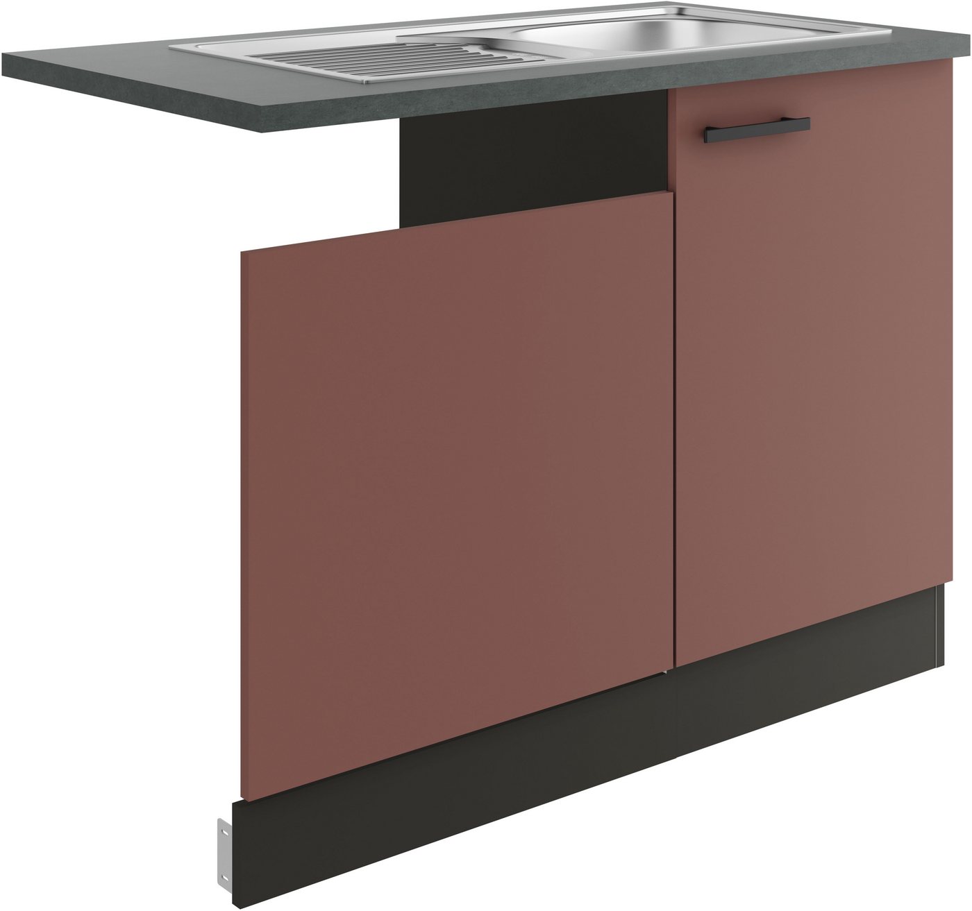 OPTIFIT Spülenschrank Palma Breite 110 cm, geeignet für teilintegrierte Geschirrspüler von OPTIFIT