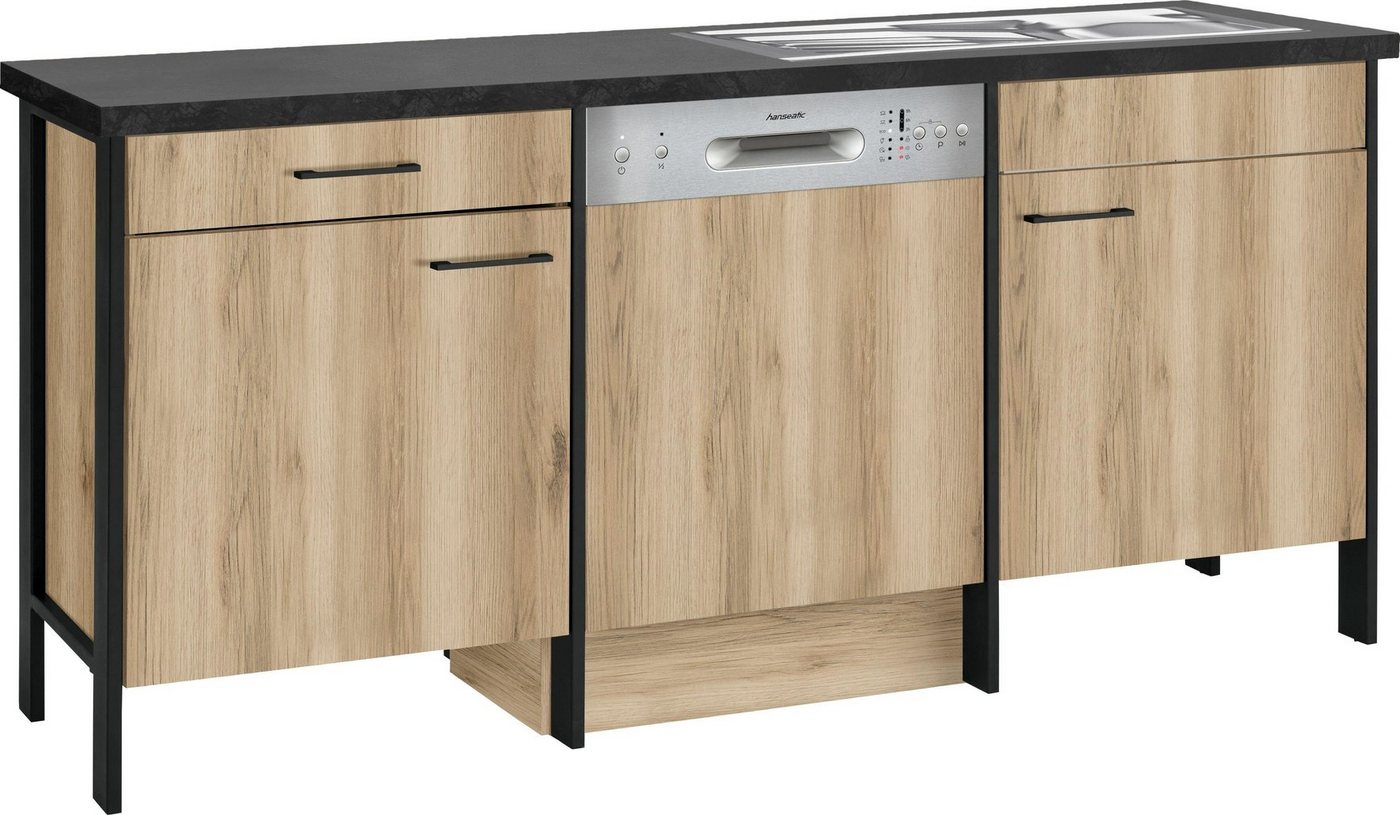 OPTIFIT Spülenschrank Tokio 192 cm breit, mit Stahlgestell, mit Vollauszug von OPTIFIT