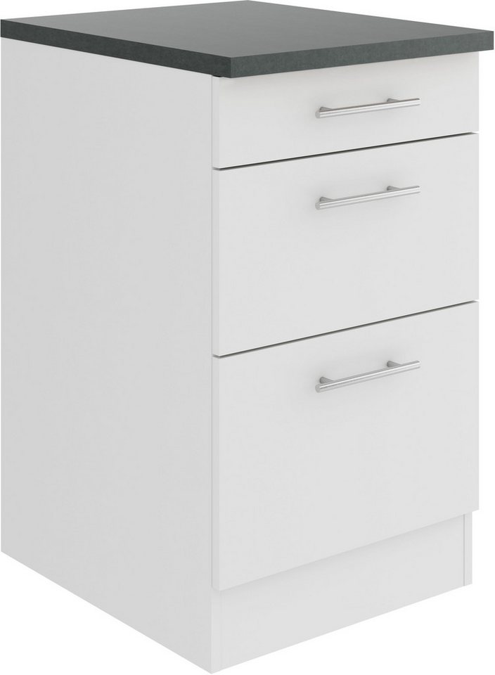 OPTIFIT Unterschrank Bella Breite 50 cm, 2 Auszüge, 1 Schubkasten von OPTIFIT