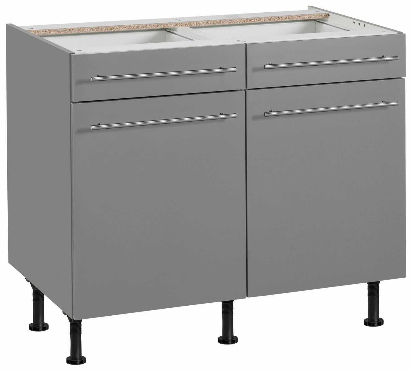 OPTIFIT Unterschrank Bern 100 cm breit, mit 2 Türen, 2 Schubkästen, höhenverstellbare Füße OPTIFIT Unterschrank Bern 100 cm breit, mit 2 Türen, 2 Schubkästen, höhenverstellbare Füße von OPTIFIT