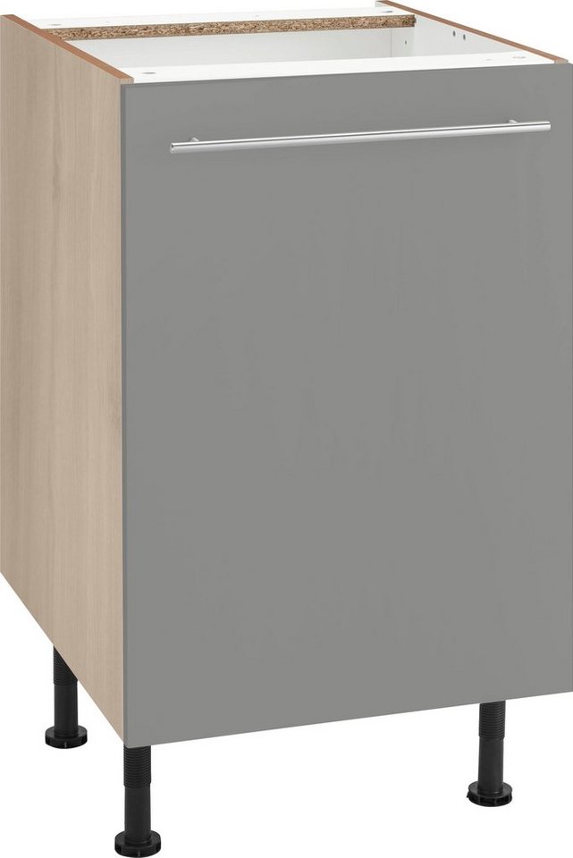 OPTIFIT Unterschrank Bern 50 cm breit, mit 1 Tür mit höhenverstellbaren Füßen, mit Metallgriff von OPTIFIT