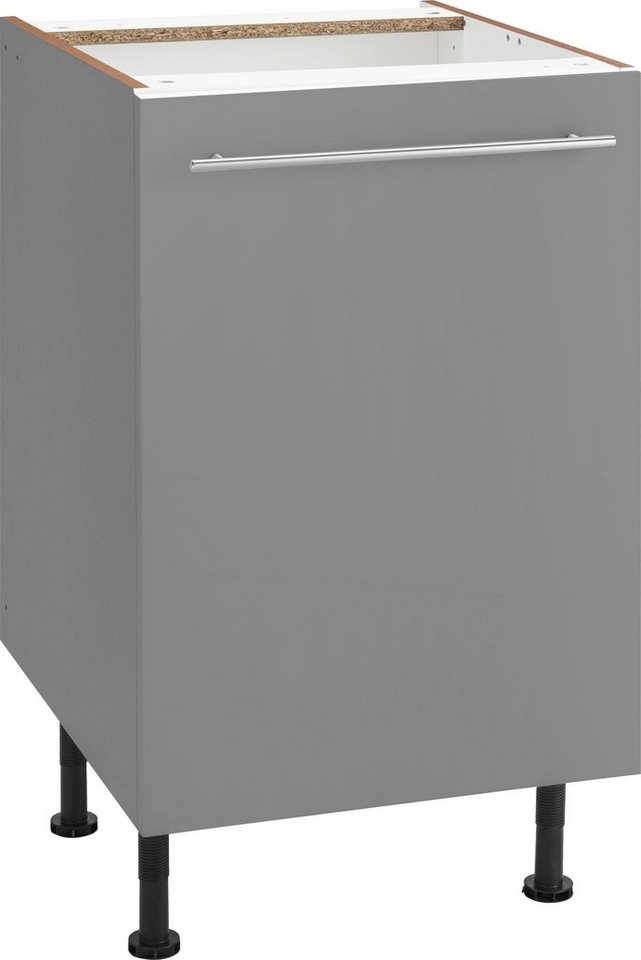 OPTIFIT Unterschrank Bern 50 cm breit, mit 1 Tür mit höhenverstellbaren Füßen, mit Metallgriff von OPTIFIT