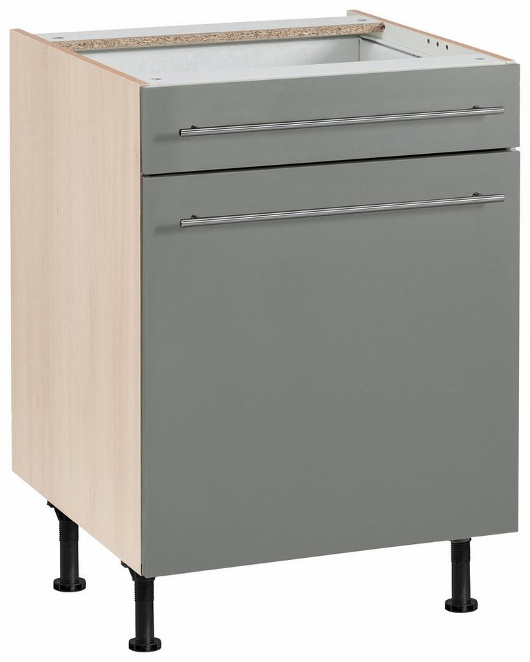 OPTIFIT Unterschrank Bern 60 cm breit, mit Tür und Schubkasten, mit höhenverstellbaren Füßen OPTIFIT Unterschrank Bern 60 cm breit, mit Tür und Schubkasten, mit höhenverstellbaren Füßen von OPTIFIT