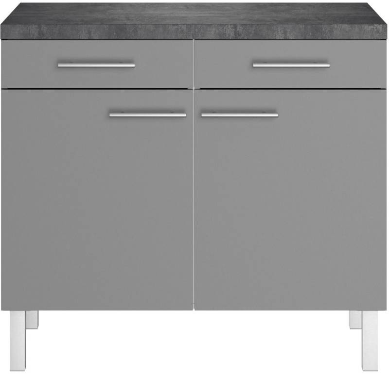 OPTIFIT Unterschrank Breite 100 cm, 2 Türen, 2 Schubkästen von OPTIFIT