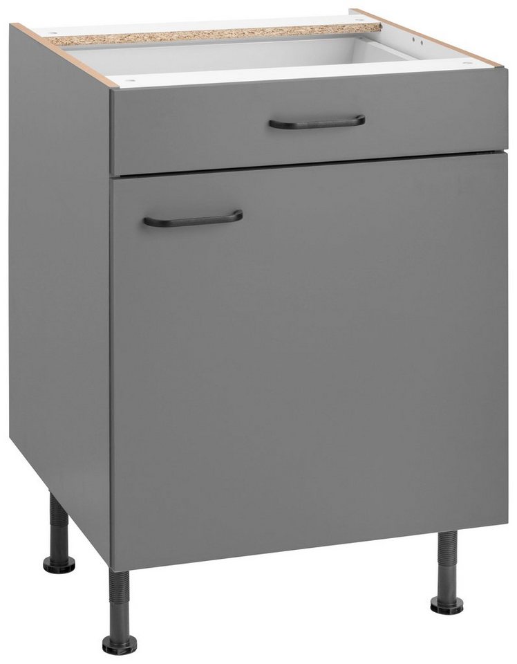 OPTIFIT Unterschrank Elga mit Soft-Close-Funktion, Vollauszug, Metallgriffen, Breite 60 cm von OPTIFIT