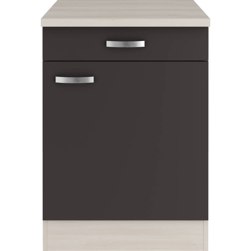 OPTIFIT Unterschrank 'OPTIkult Faro' anthrazit/akaziefarben 60 x 84,8 x 60 cm von OPTIFIT
