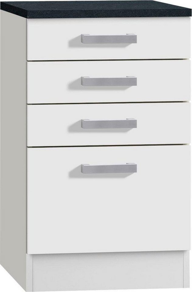 OPTIFIT Unterschrank Odense 50 cm breit, 50 cm tief, mit 3 Schubkästen und 1 Auszug von OPTIFIT