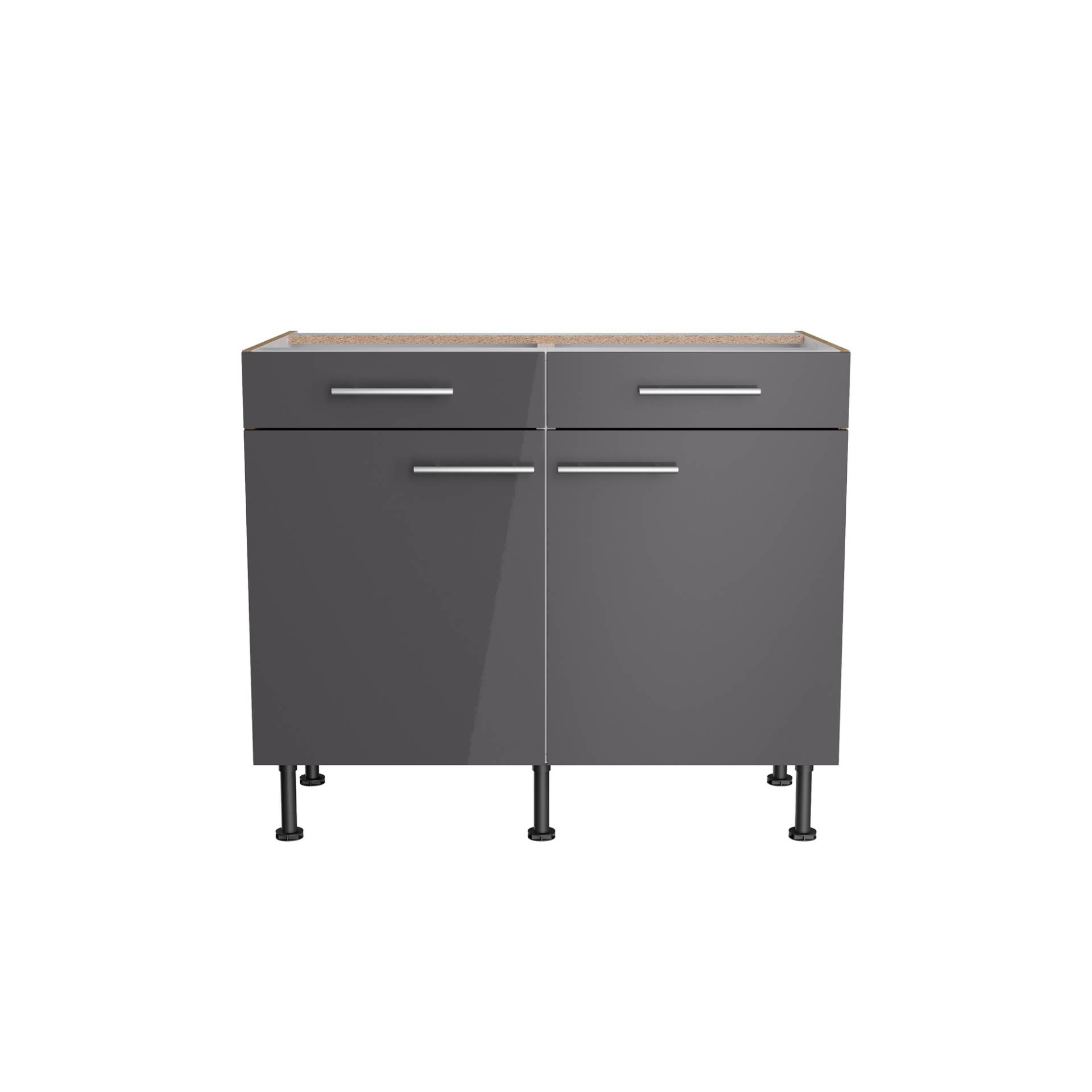 OPTIFIT Unterschrank 'Optikomfort Jonte984' anthrazit/eichefarben 100 x 87 x 58,4 cm von OPTIFIT