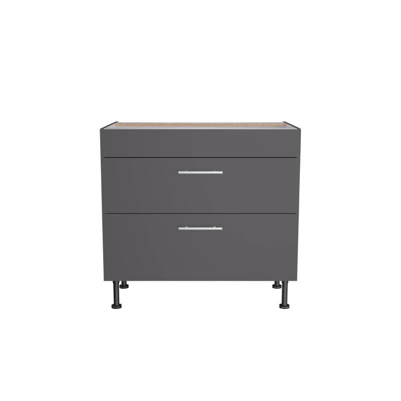 OPTIFIT Unterschrank für Kochfeld 'OPTIkomfort Ingvar420' anthrazit matt 90 x 87 x 58,4 cm von OPTIFIT