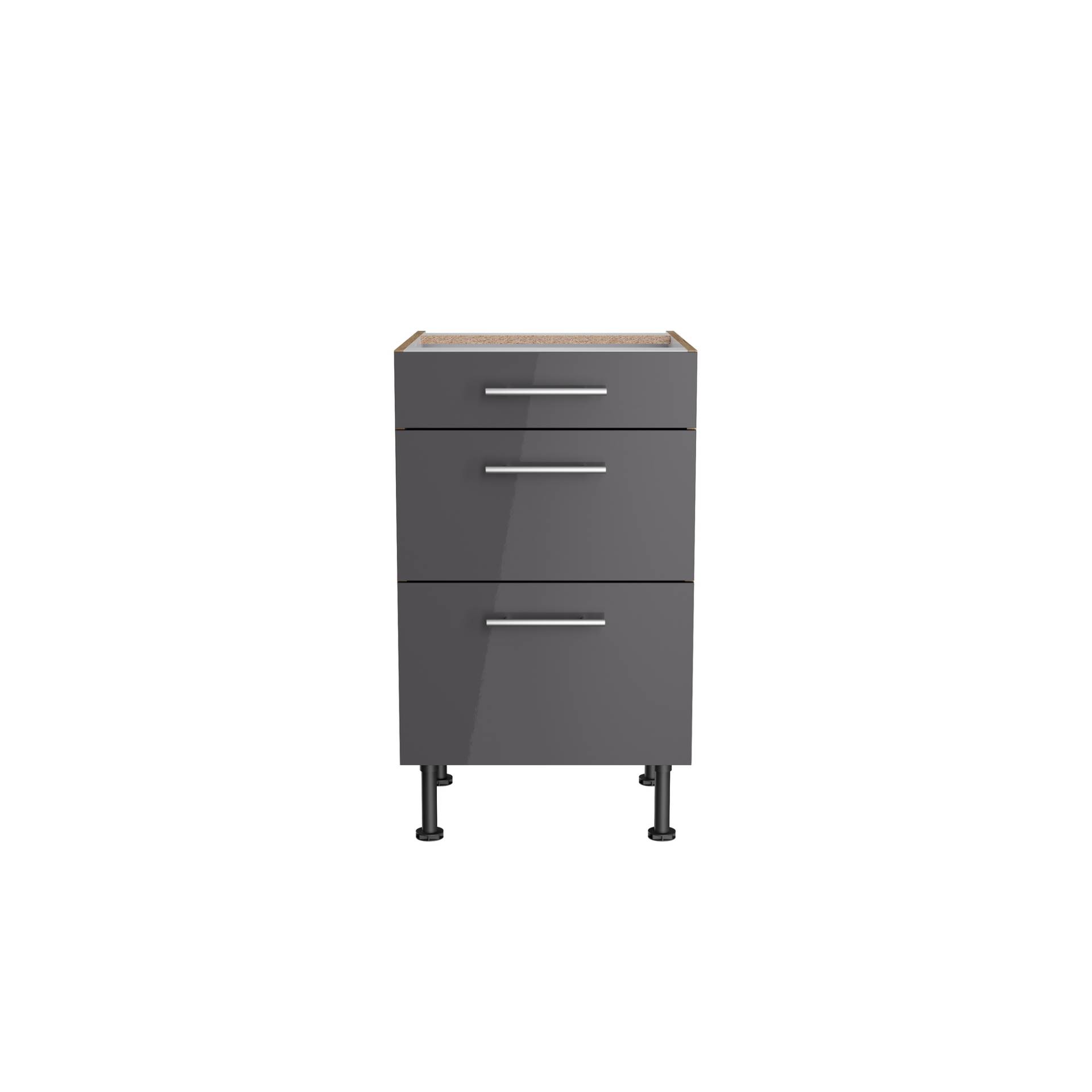 OPTIFIT Unterschrank mit 3 Auszügen 'Optikomfort Jonte984' anthrazit/eichefarben 50 x 87 x 58,4 cm OPTIFIT Unterschrank mit 3 Auszügen 'Optikomfort Jonte984' anthrazit/eichefarben 50 x 87 x 58,4 cm von OPTIFIT