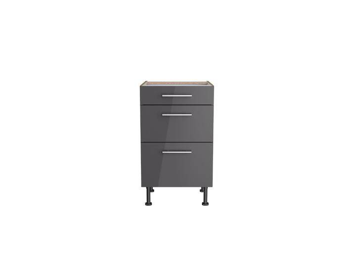 OPTIFIT Unterschrank mit 3 Auszügen 'Optikomfort Jonte984' anthrazit/eichefarben 50 x 87 x 58,4 cm OPTIFIT Unterschrank mit 3 Auszügen 'Optikomfort Jonte984' anthrazit/eichefarben 50 x 87 x 58,4 cm von OPTIFIT
