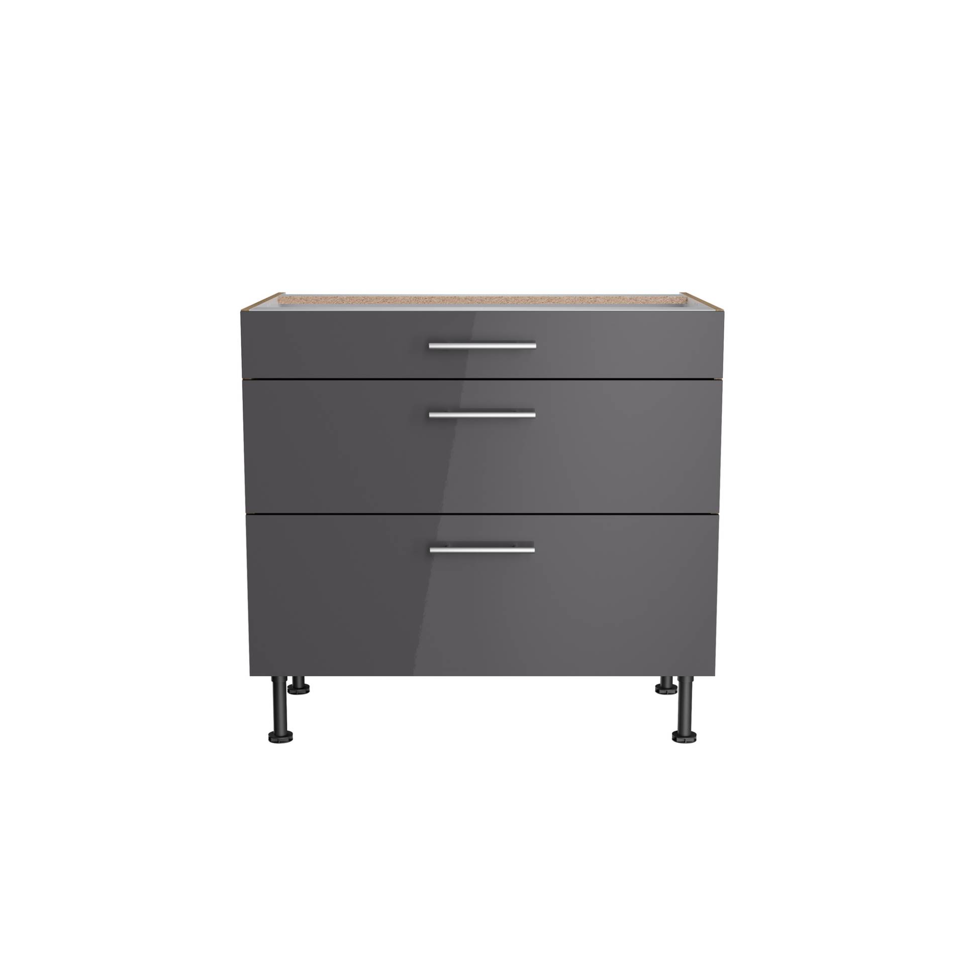 OPTIFIT Unterschrank mit 3 Auszügen 'Optikomfort Jonte984' anthrazit/eichefarben 90 x 87 x 58,4 cm OPTIFIT Unterschrank mit 3 Auszügen 'Optikomfort Jonte984' anthrazit/eichefarben 90 x 87 x 58,4 cm von OPTIFIT