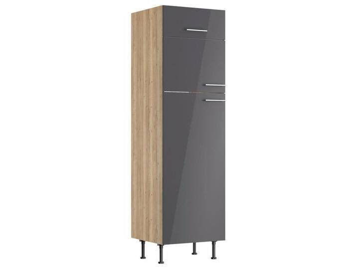 Optifit GERÄTEUMBAUSCHRANK, Anthrazit, Wildeiche, Metall, einzeln stellbar, 60x211.8x58.1 cm, Made in Germany, DIN EN ISO 14001, DIN EN ISO 50001, DIN von OPTIFIT