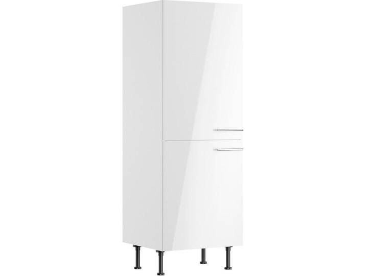 Optifit GERÄTEUMBAUSCHRANK, Weiß, Weiß Hochglanz, Metall, 1 Fächer, einzeln stellbar, 60x176.6x58.1 cm, Made in Germany, DIN EN ISO 14001, DIN EN ISO von OPTIFIT