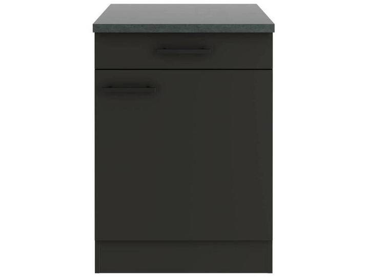 Optifit KÜCHENUNTERSCHRANK, Anthrazit, Metall, 1 Fächer, 1 Schubladen, seitenverkehrt montierbar, einzeln stellbar, 60x84.8x60 cm, DIN EN ISO 14001, von OPTIFIT
