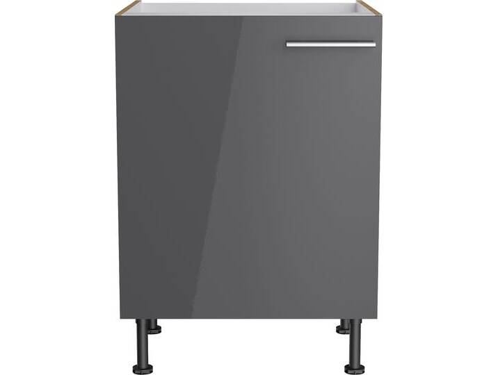 Spülenschrank OPTIFIT Klara , schwarz (anthrazit, wildeiche), B:60cm H:87cm T:58,4cm, Spanplatte, Schränke, Breite 60 cm von OPTIFIT