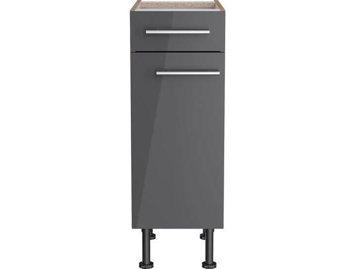 Unterschrank OPTIFIT Klara , schwarz (anthrazit, wildeiche), B:30cm H:87cm T:58,4cm, Spanplatte, Schränke, Breite 30 cm von OPTIFIT