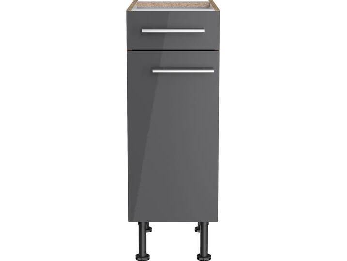 Unterschrank OPTIFIT Klara , schwarz (anthrazit, wildeiche), B:30cm H:87cm T:58,4cm, Spanplatte, Schränke, Breite 30 cm von OPTIFIT