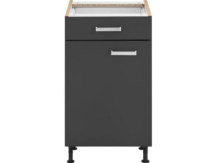 Unterschrank OPTIFIT Parma , grau (anthrazit), B:50cm H:87cm T:58,4cm, Holzwerkstoff, Schränke, Breite 50 cm von OPTIFIT