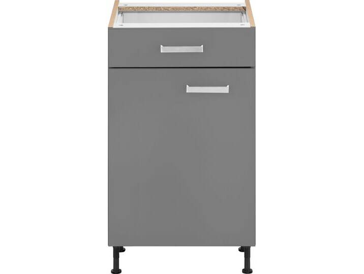 Unterschrank OPTIFIT Parma , grau (basaltgrau), B:60cm H:87cm T:58,4cm, Holzwerkstoff, Schränke, Breite 60 cm von OPTIFIT
