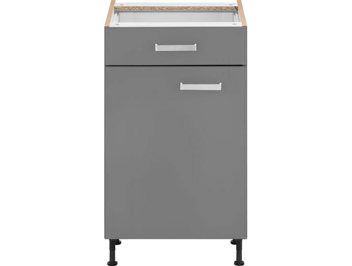 Unterschrank OPTIFIT Parma , grau (basaltgrau), B:60cm H:87cm T:58,4cm, Holzwerkstoff, Schränke, Breite 60 cm von OPTIFIT