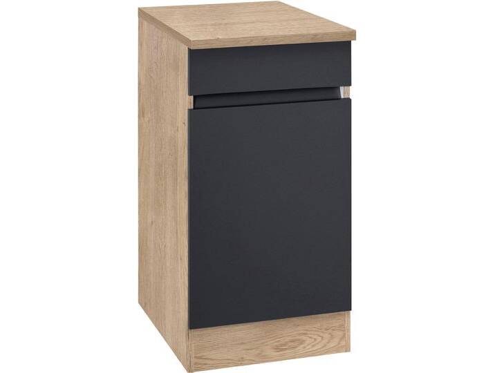 Unterschrank OPTIFIT Roth , schwarz (anthrazit, wildeichefarben), B:40cm H:88cm T:60cm, Schränke, Breite 40 cm von OPTIFIT