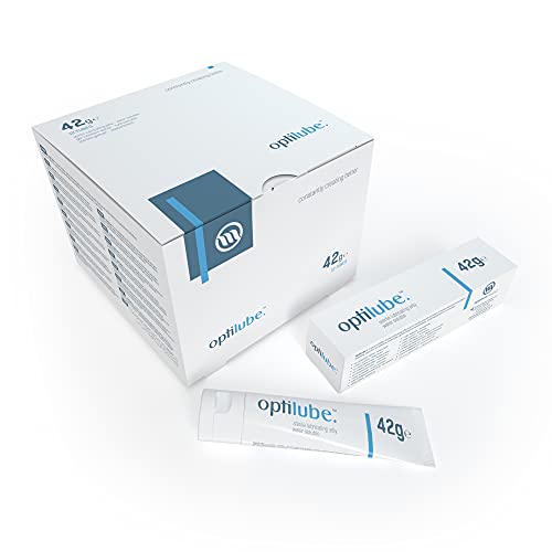 OptiLube Tuben (113g x12) - Steriles Gleitgel in 5g, 42g, 82g und 113g Tuben, wasserlöslich mit einfacher Klappkappe von OPTILUBE